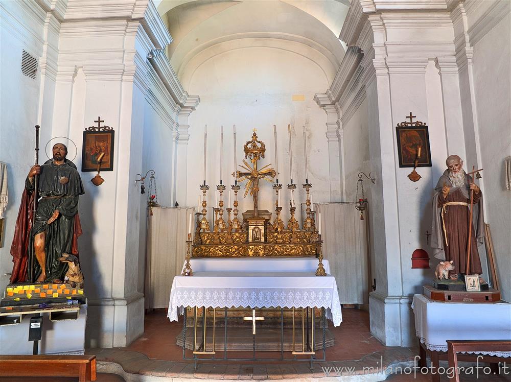 Saludecio (Rimini) - Parete di fondo dell'Oratorio di San Rocco